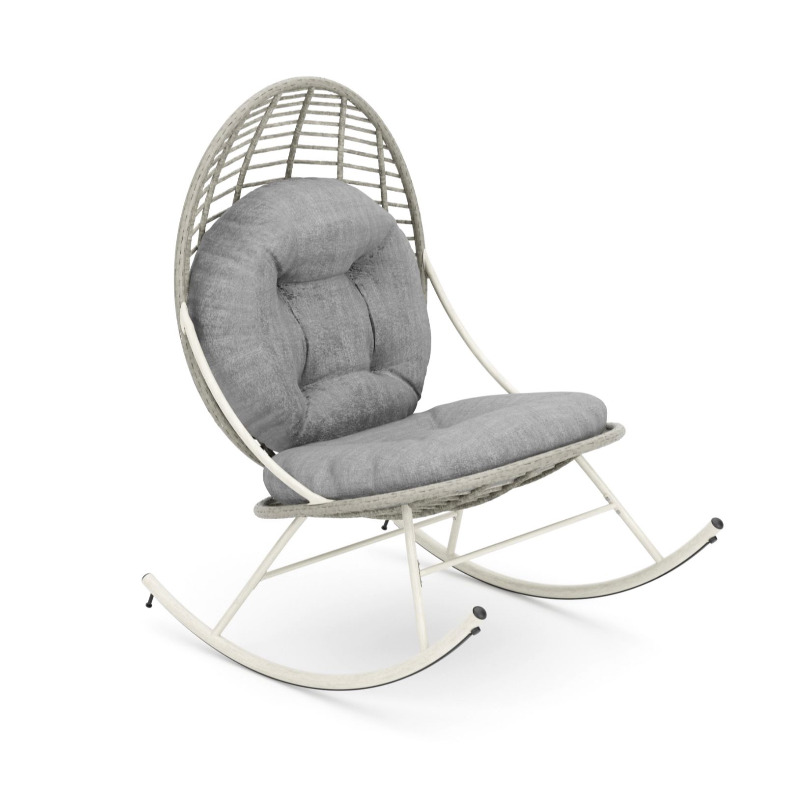 Garden Stories Woven Padded Rocker Chair