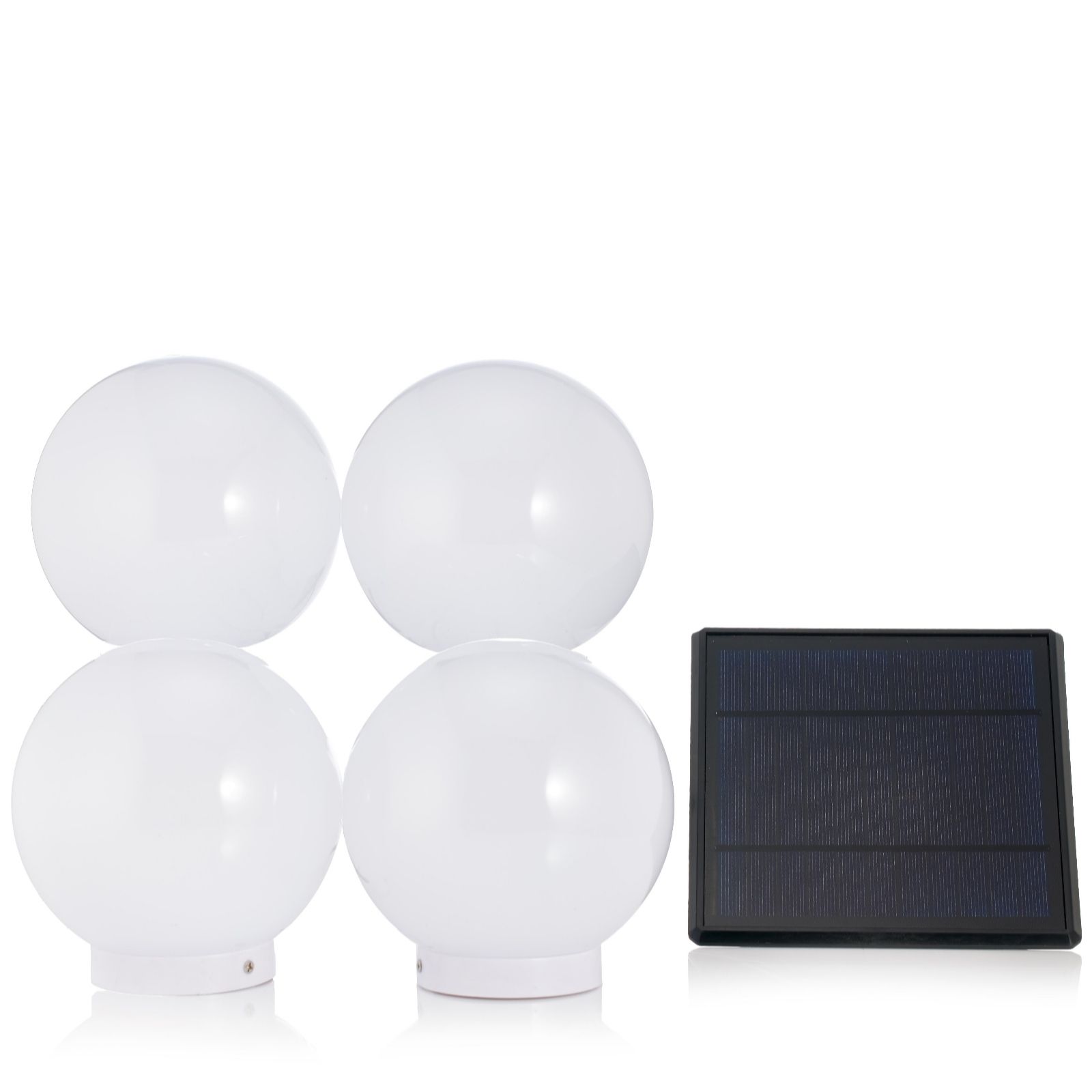 Outlet Luminous Set of 4 Solar Globe Stakes