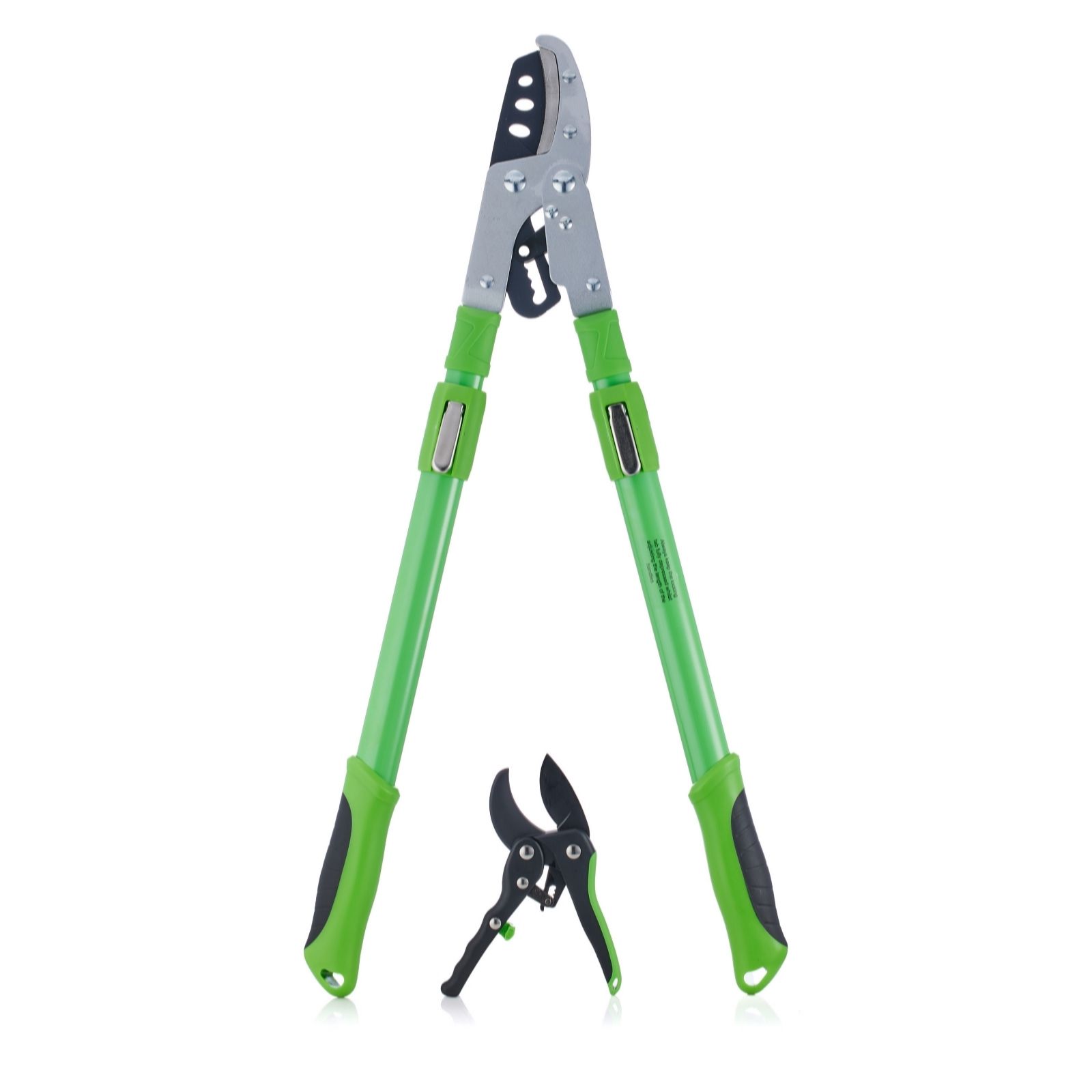 Grumpy Gardener Telescopic Ratchet Lopper and Pruner Set