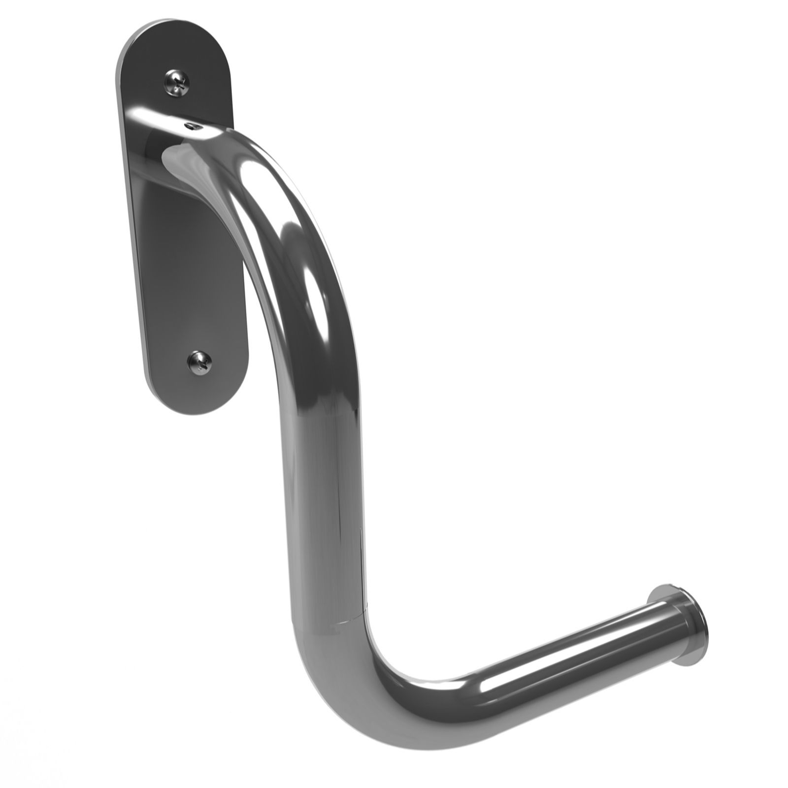 Invisible Creations Toilet Roll Holder & Grab Rail Left Hand