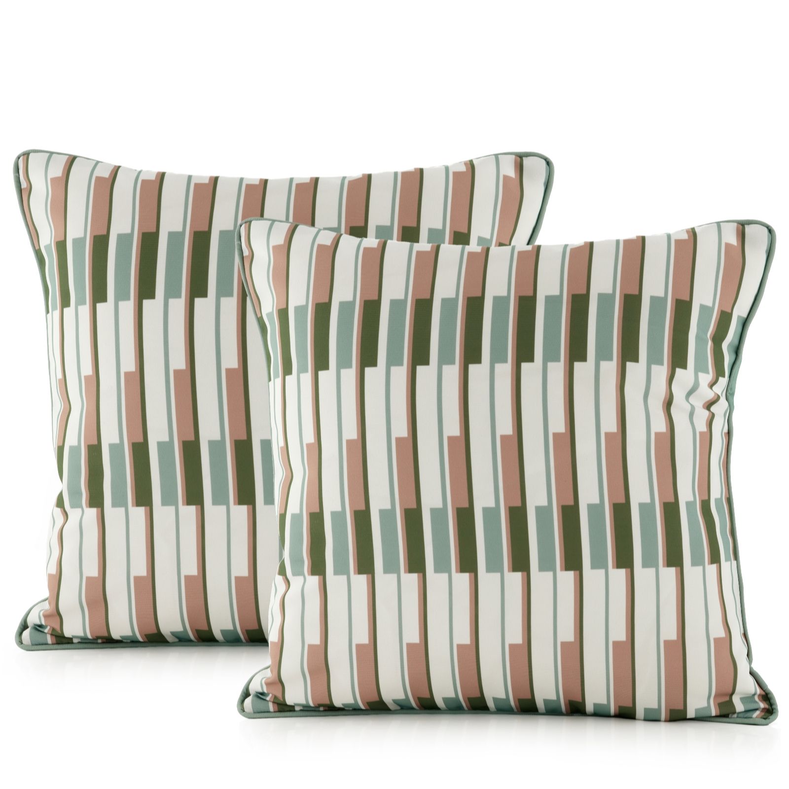 Outlet abode Set of 2 Patterned Cushions 45cm