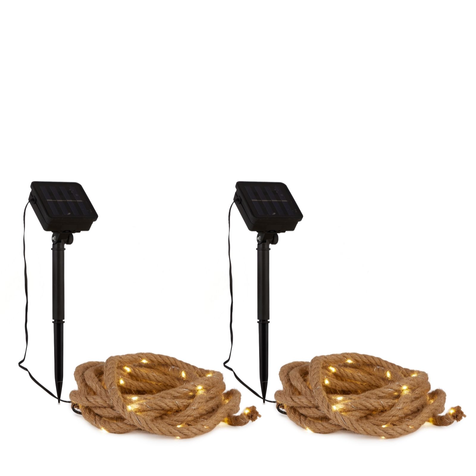 Outlet Garden Stories Set of 2 Solar String Rope Lights 5m