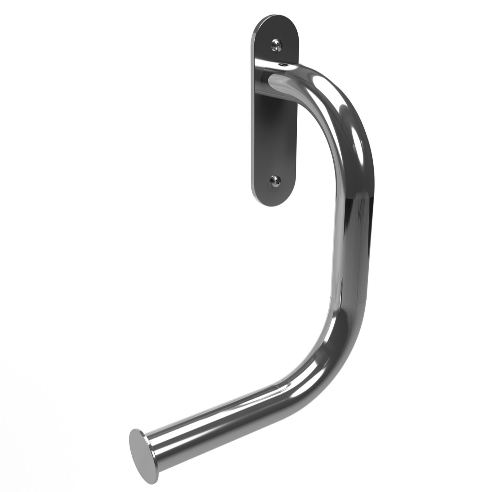 Invisible Creations Toilet Roll Holder & Grab Rail Right Hand