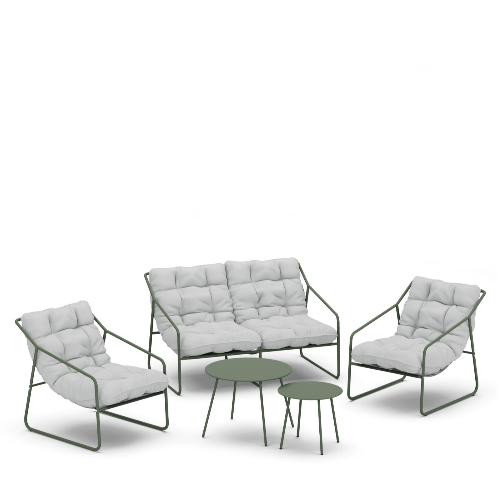 Garden Stories 5 Piece Padded Lounge Set