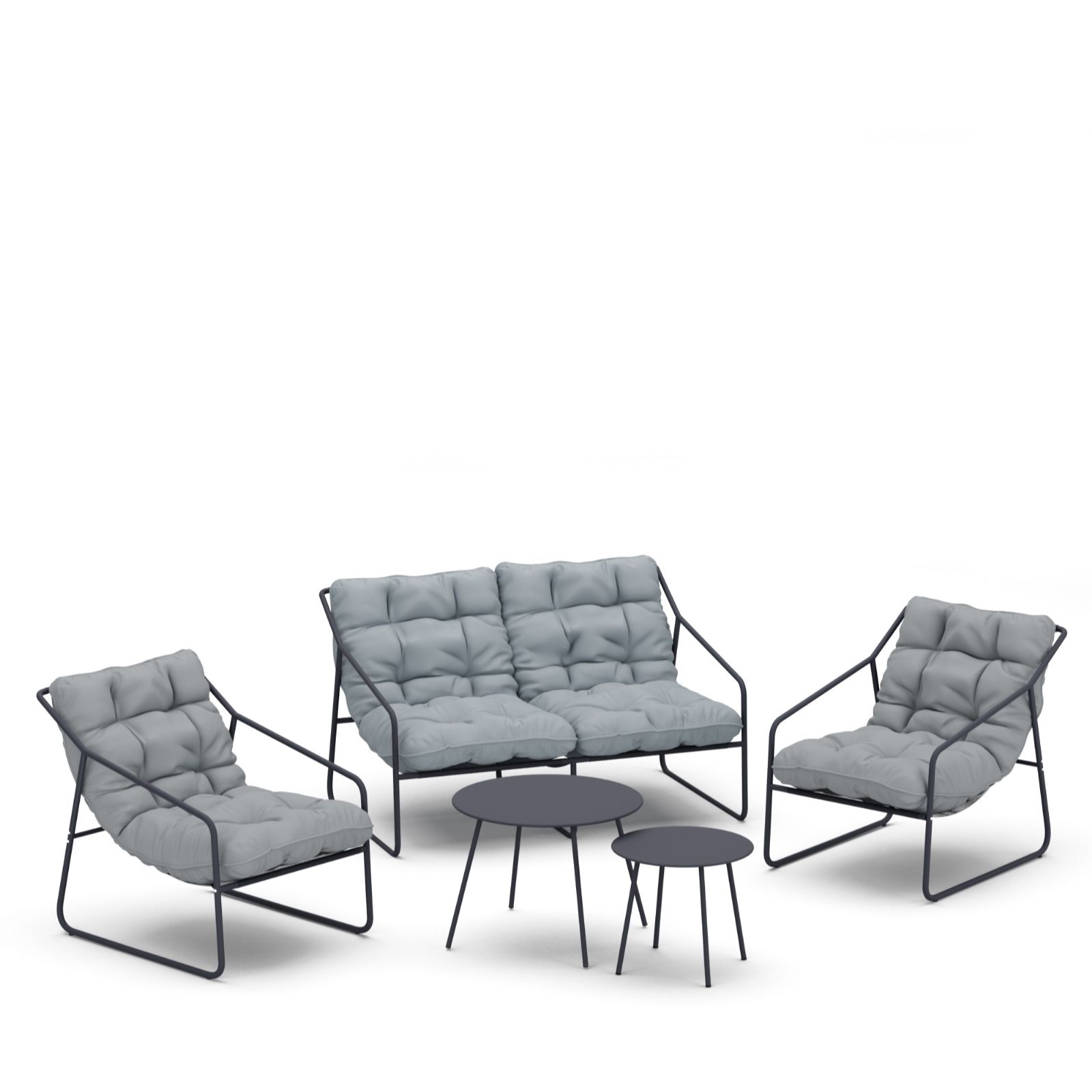 Garden Stories 5 Piece Padded Lounge Set