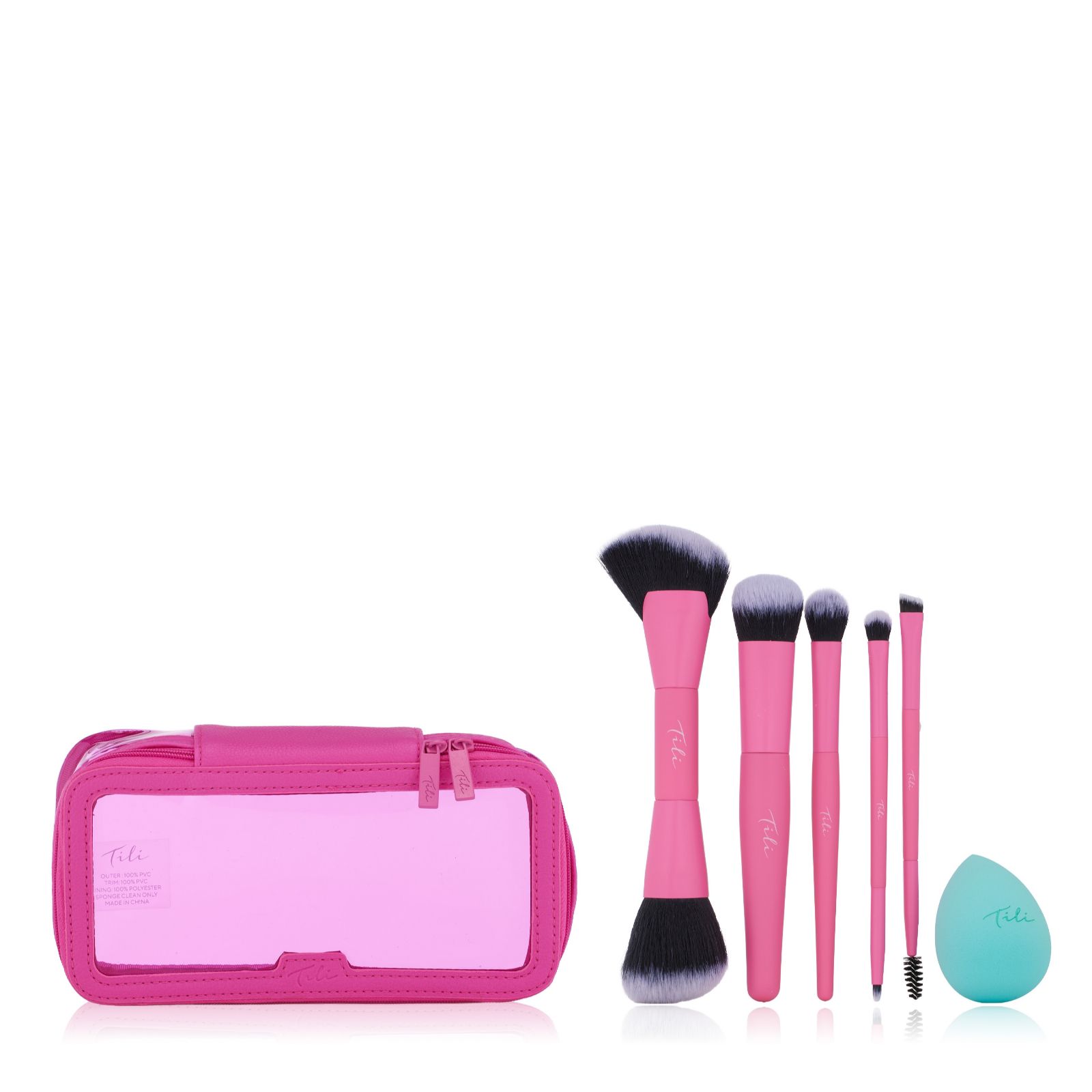 Tili Make-Up Brush & Sponge Set with Case