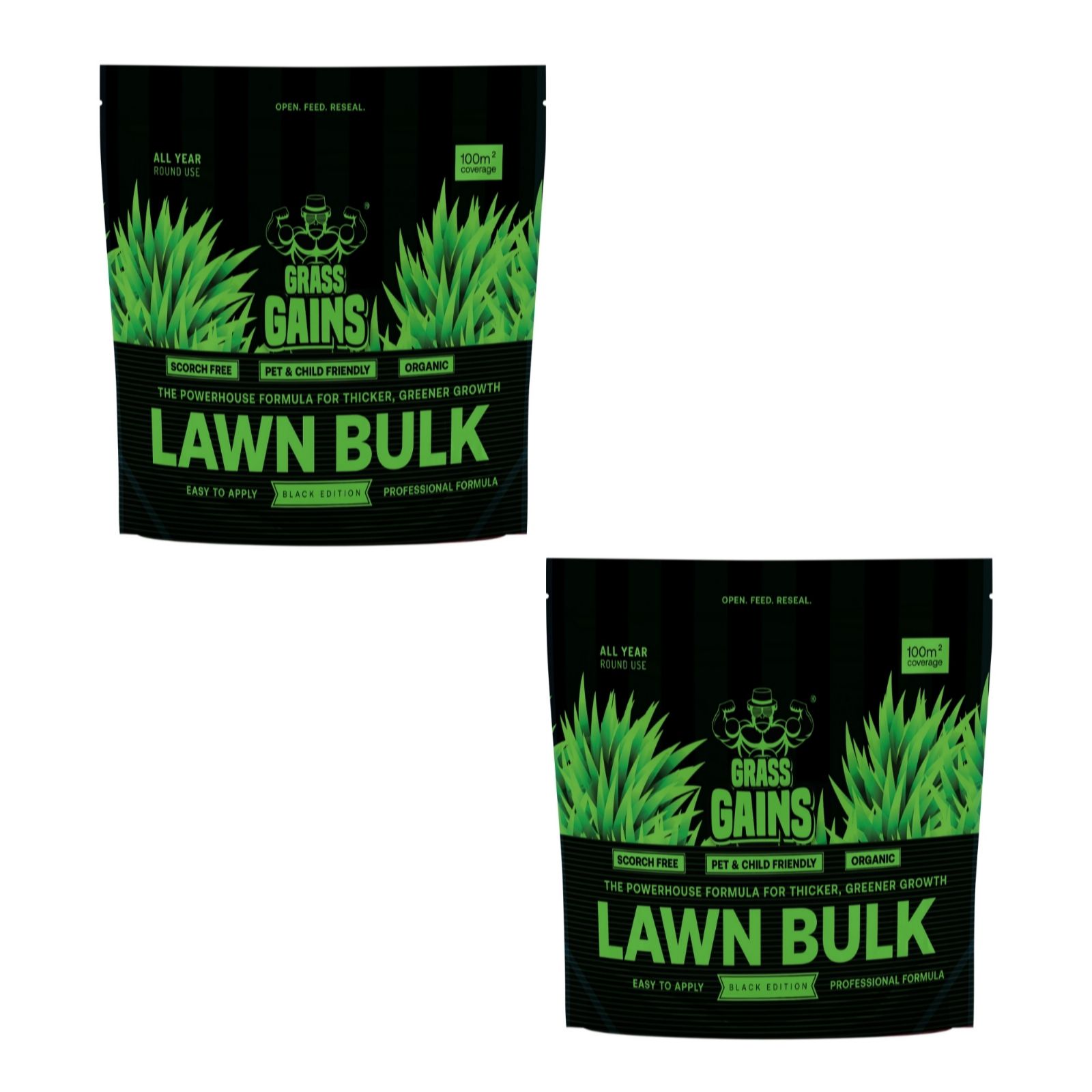 Grass Gains Lawn Bulk Black Edition Twin Pack