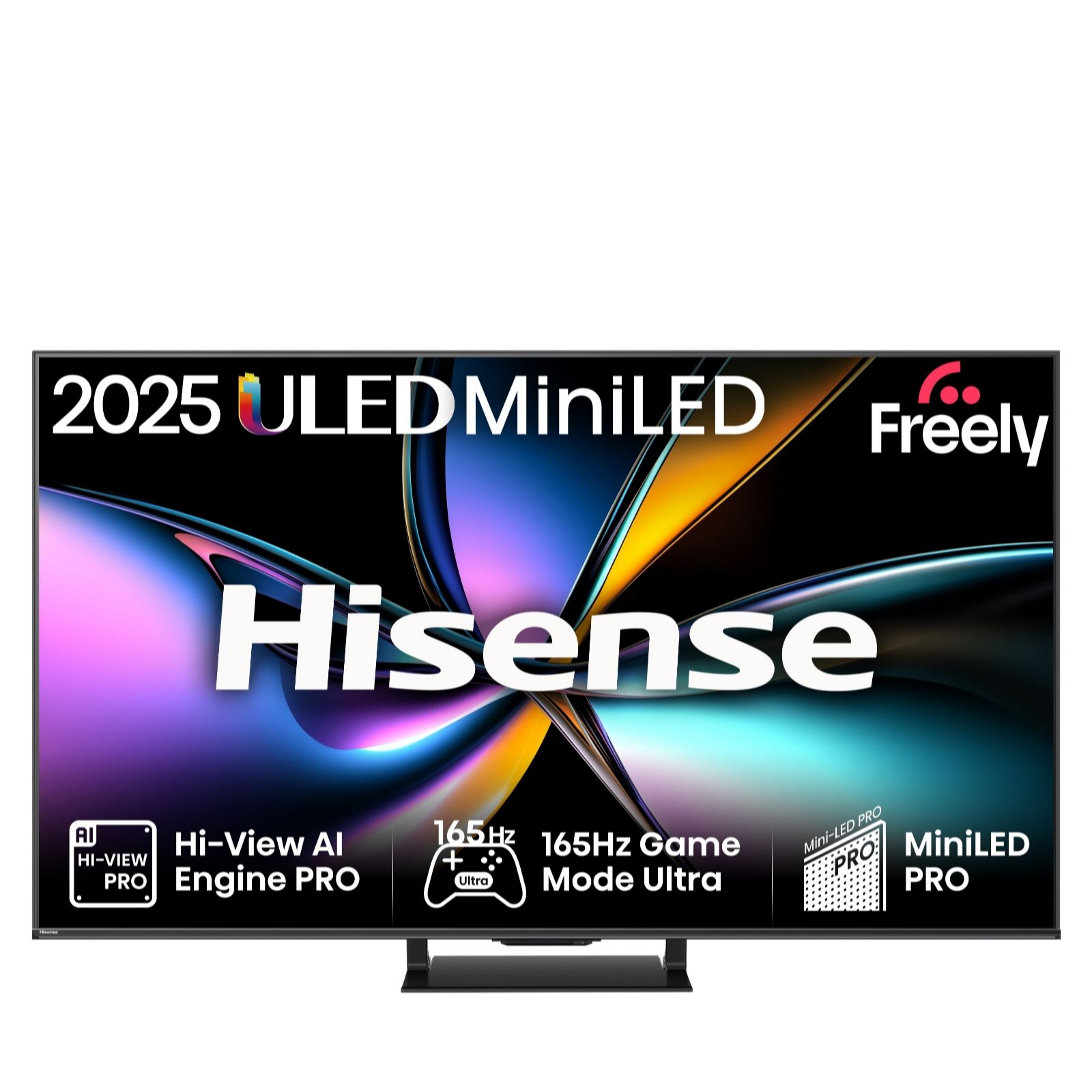 Hisense U7Q PRO 65" Mini LED 4K 165Hz Smart AI TV with Freely - 65U7QTUK PRO
