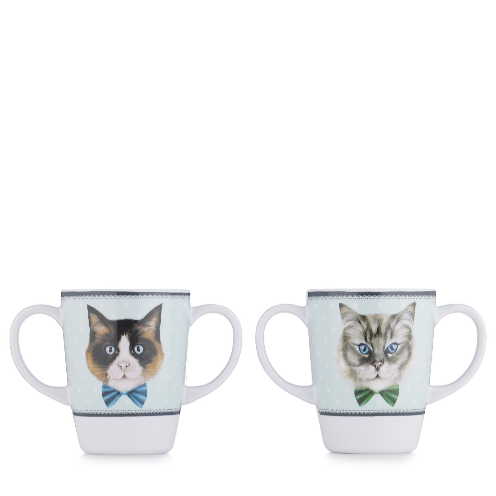 Outlet Rosa Lifestyle Set of 2 Double Handed Mugs