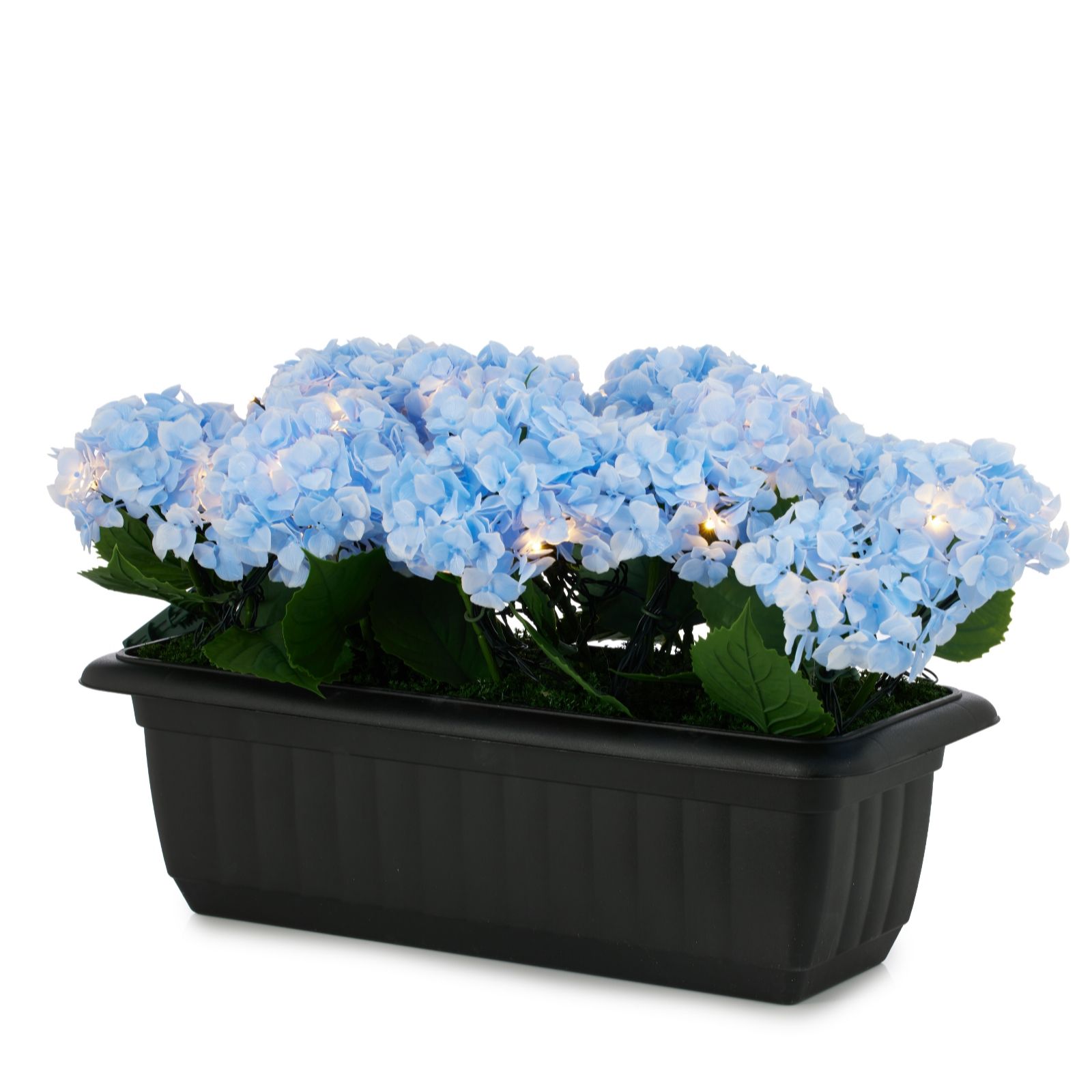 Garden Stories Artificial Pre-lit Hydrangea Window Box