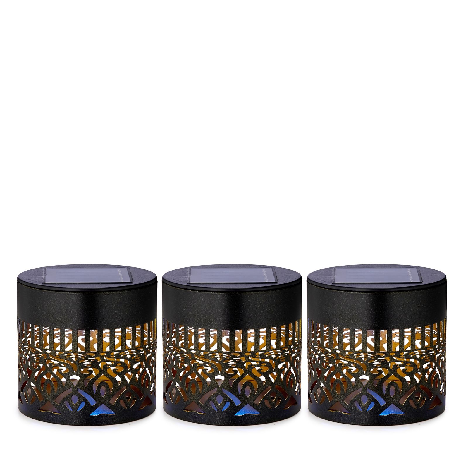 Garden Stories Set of 3 Colour Change Projection Wall Lights