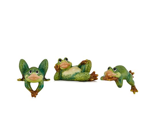 Home2Garden Set of 3 Garden Frogs