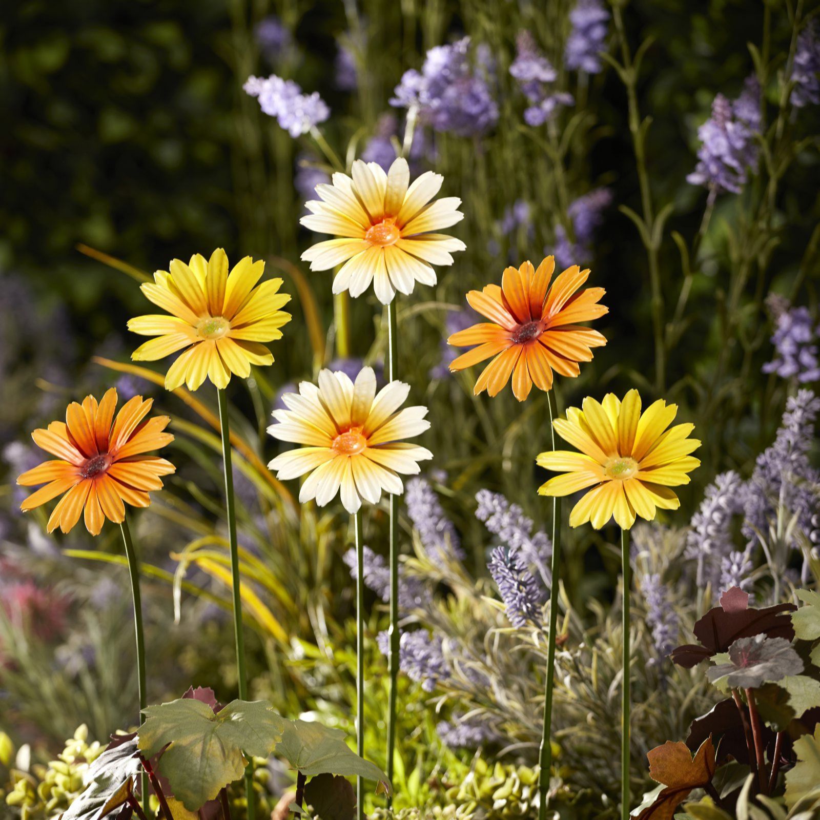 Garden Gear Metal Daisy Flower 6 Set