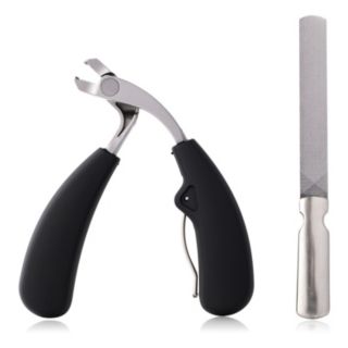 iActive Curved Nail Clippers with Nail File & Case