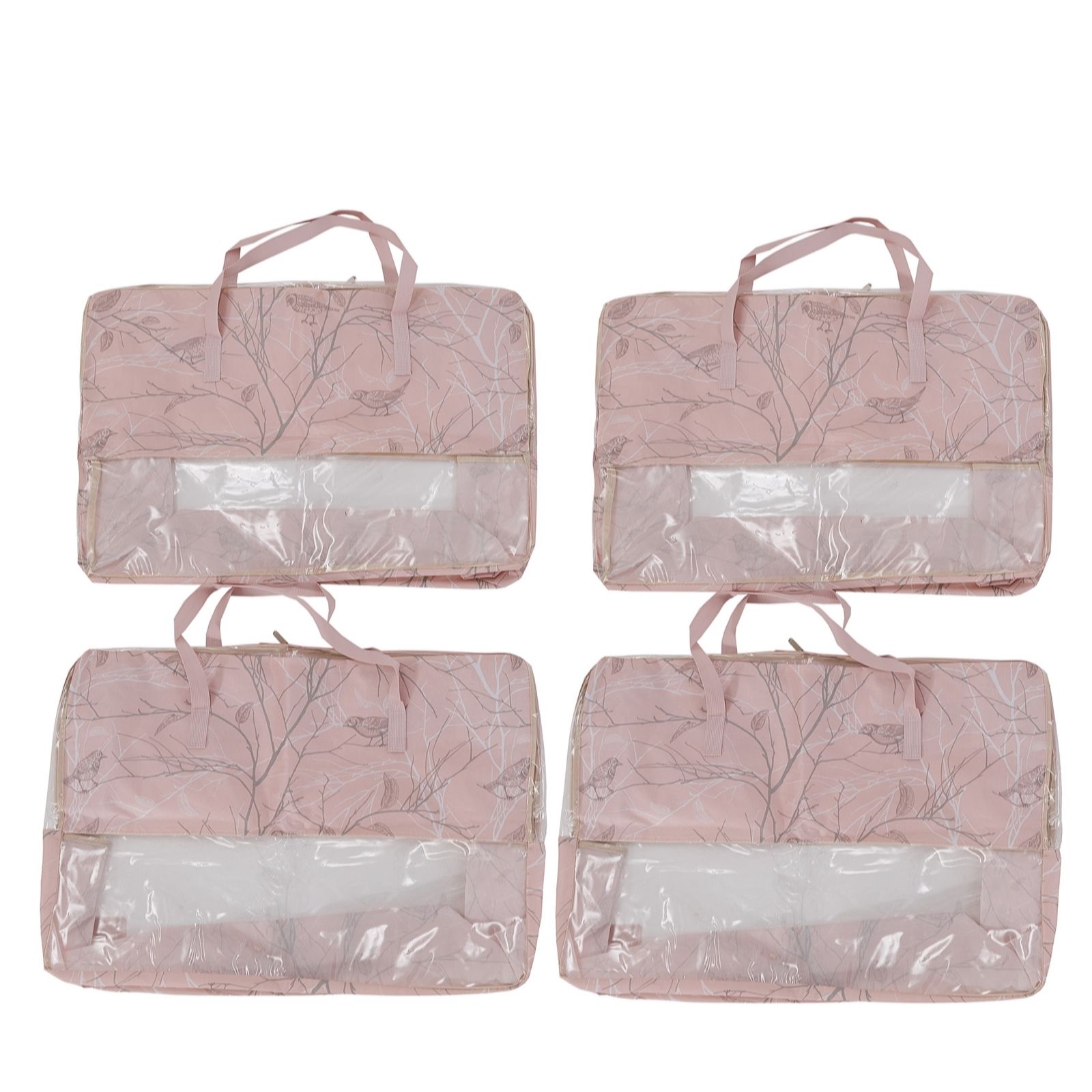 Periea Set of 4 Collapsible Printed Storage Bags