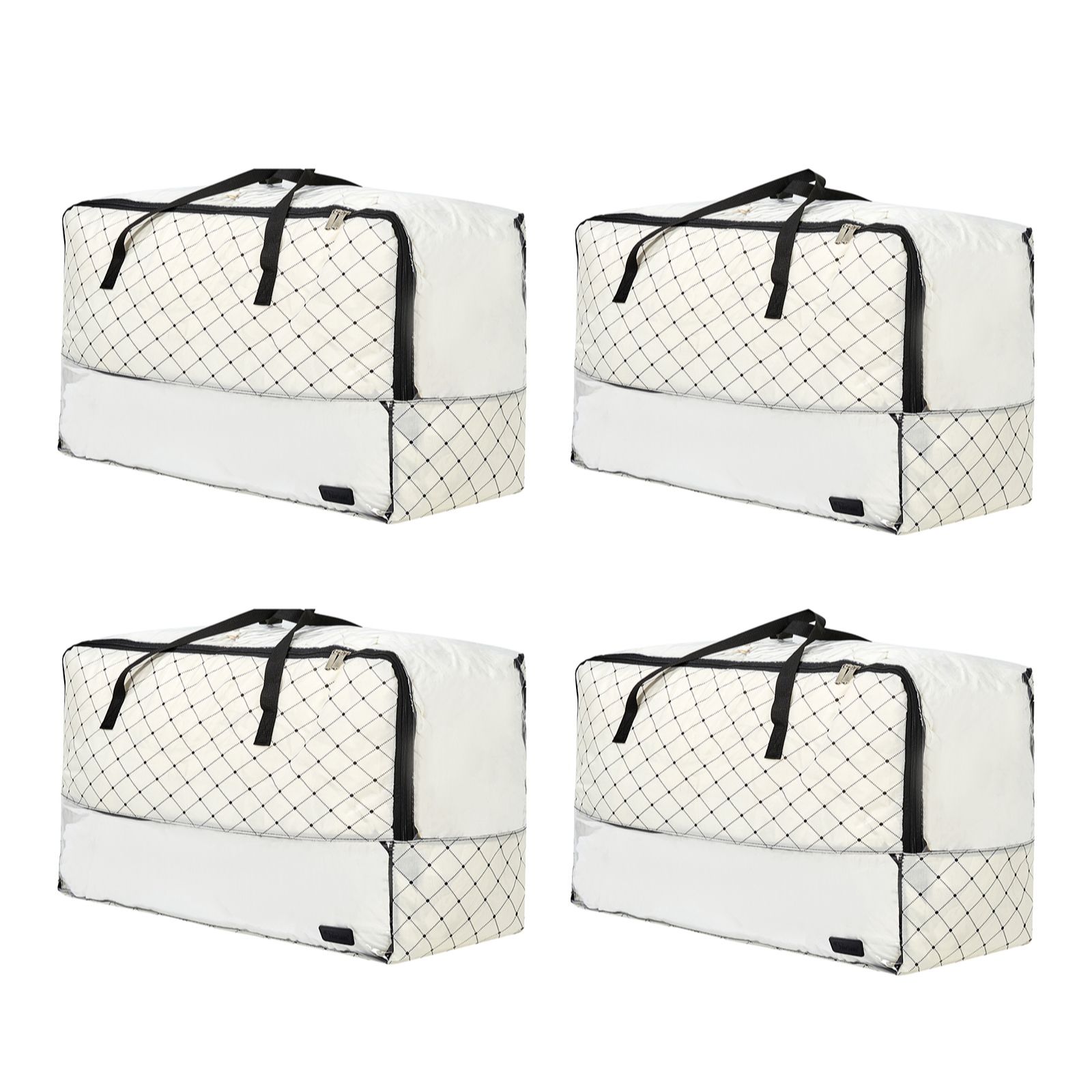 Periea Set of 4 Collapsible Printed Storage Bags