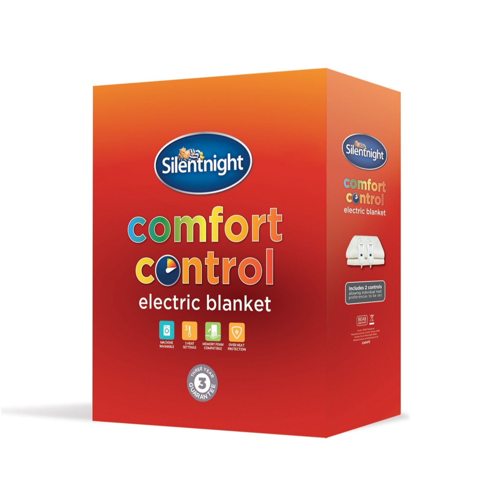 Silentnight Comfort Control Electric Heated Blanket QVC UK