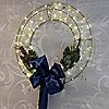 Sara Davies Gold Pre-Lit Beaded Wreath, 4 of 7