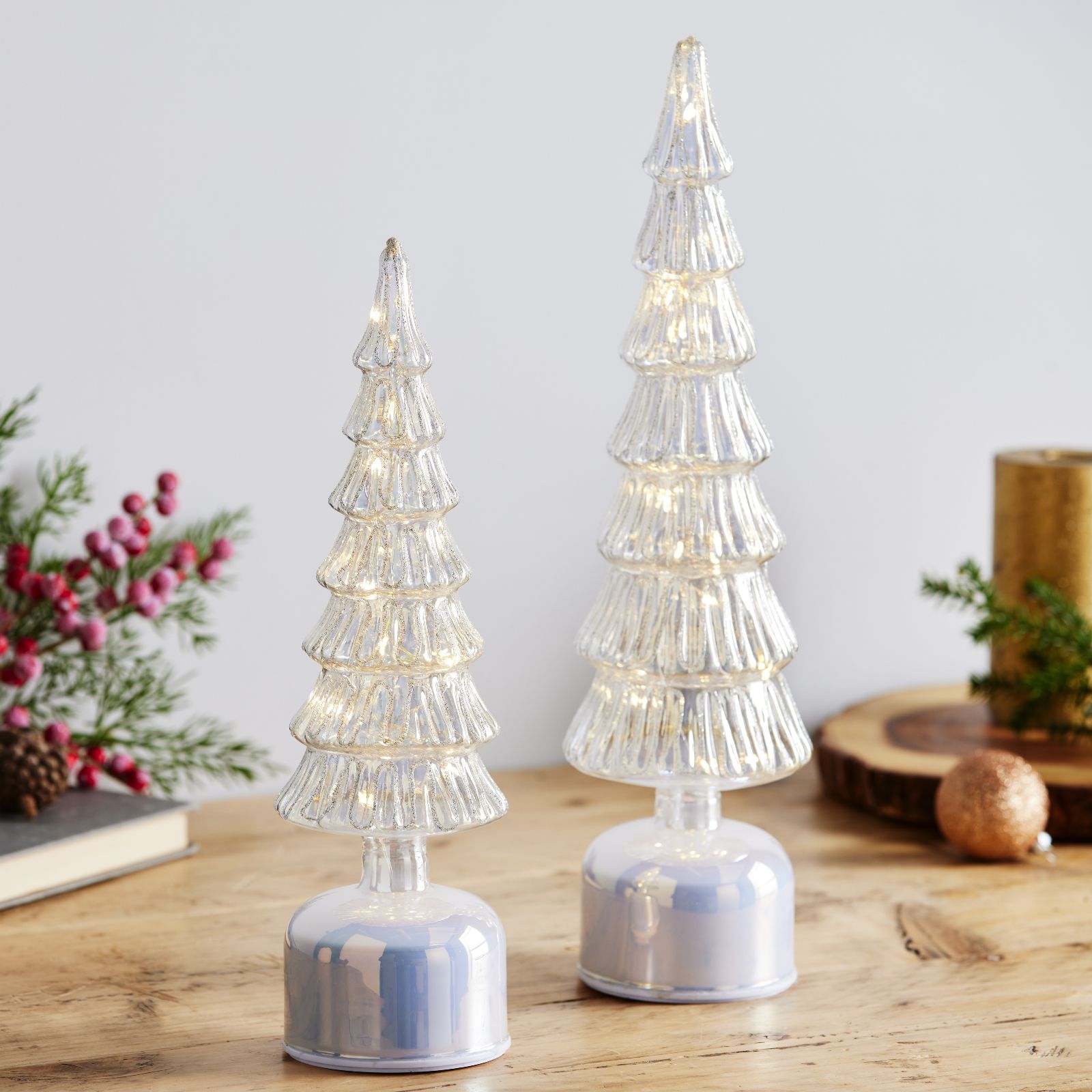 Home Stories Set Of 2 Rotating Tree's