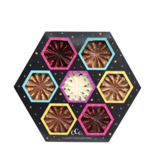 Calico Cottage Chocolate Star Hexagon Gift Box