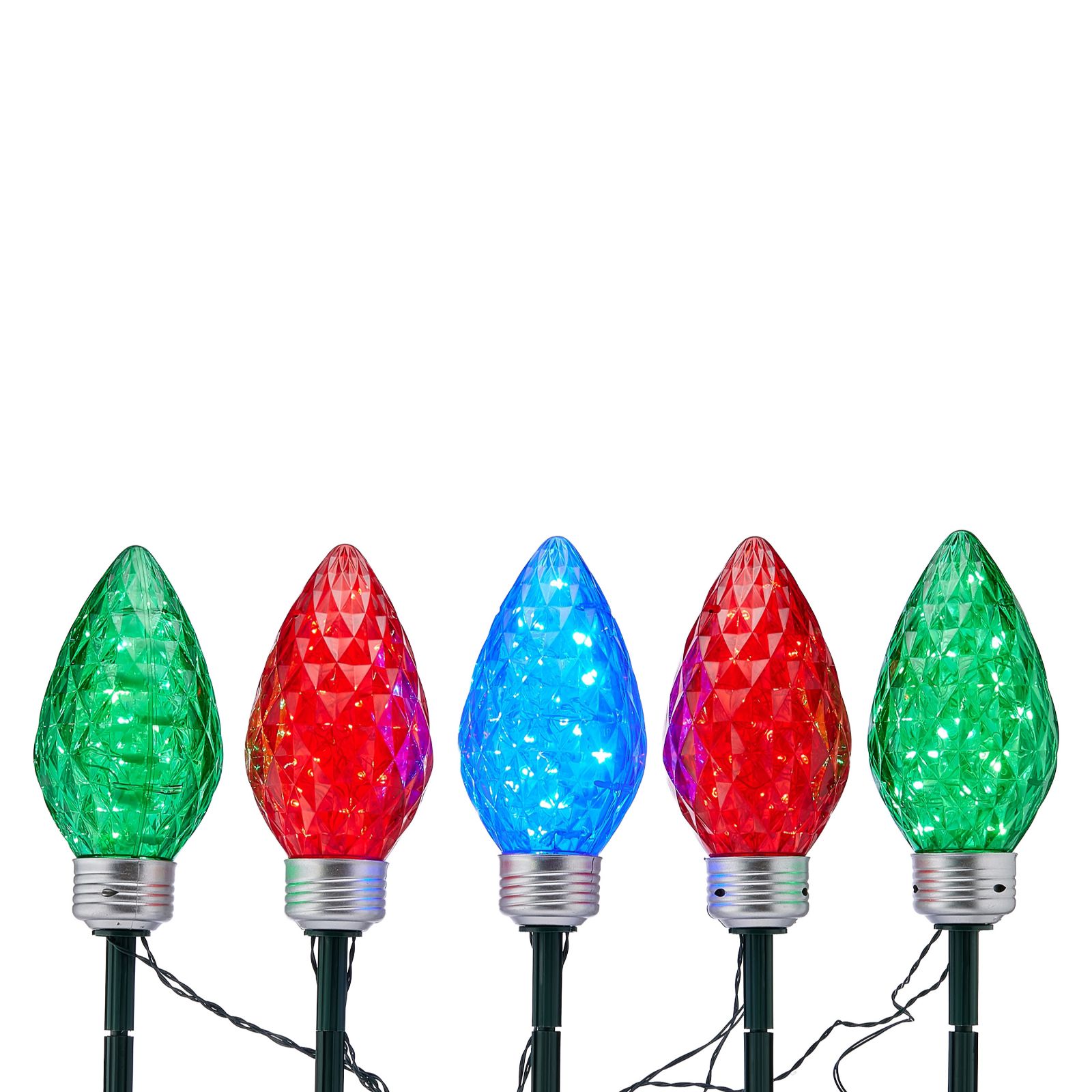Bethlehem Lights Indoor / Outdoor Set of 5 Oversized Stake Lights