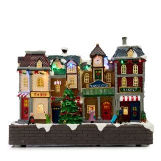 Santa Express Pre Lit Christmas Street Village Scene