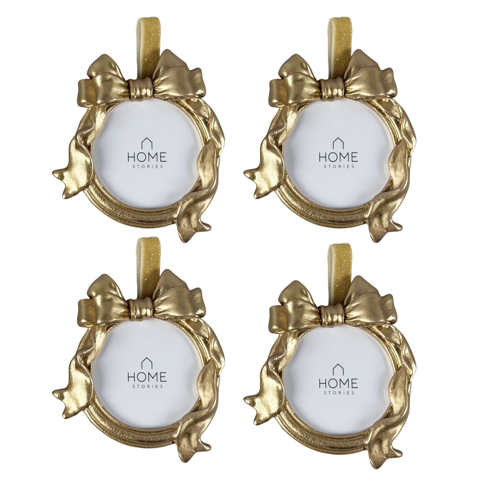 Home Stories Set Of 4 Round Photo Frame Hangers