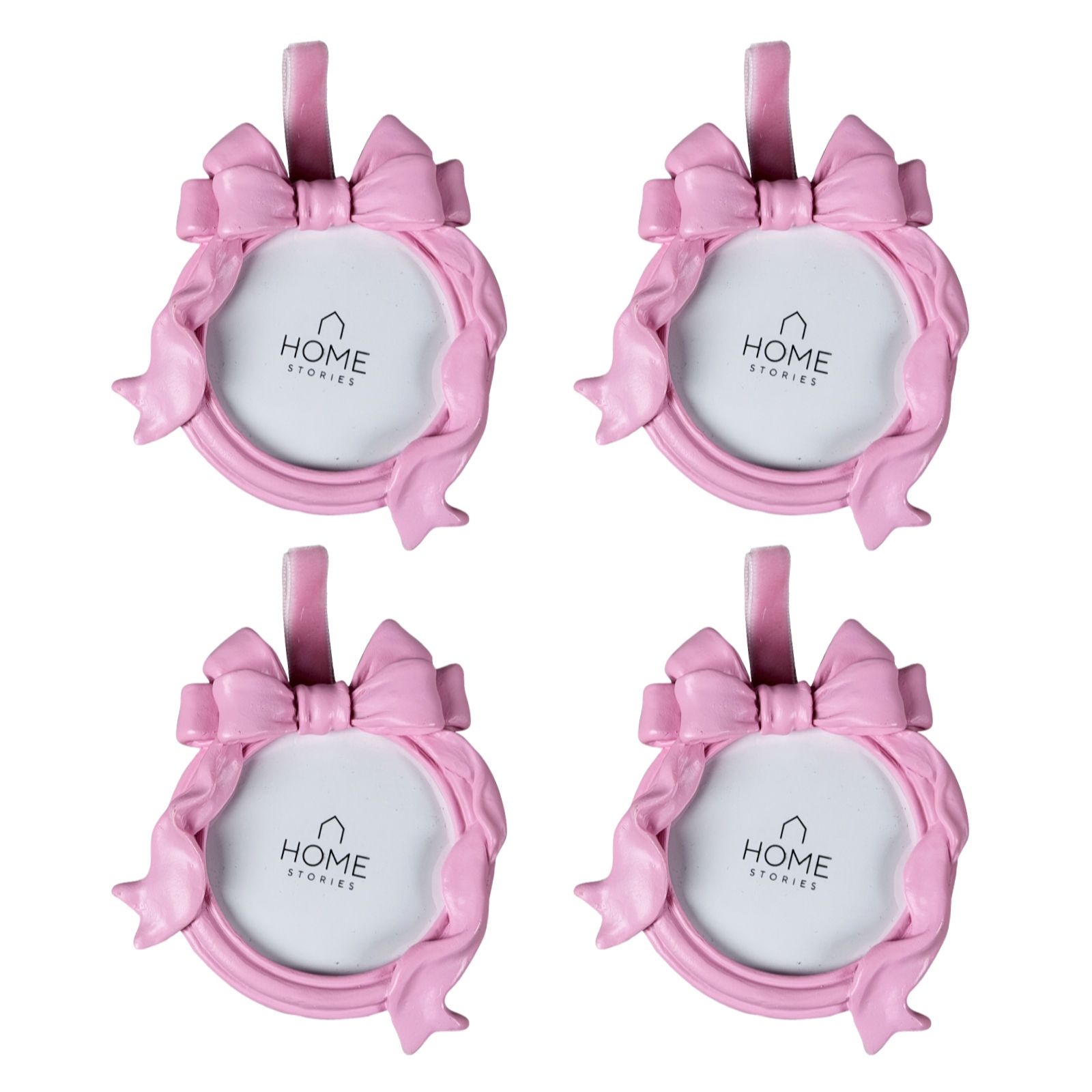 Home Stories Set Of 4 Round Photo Frame Hangers