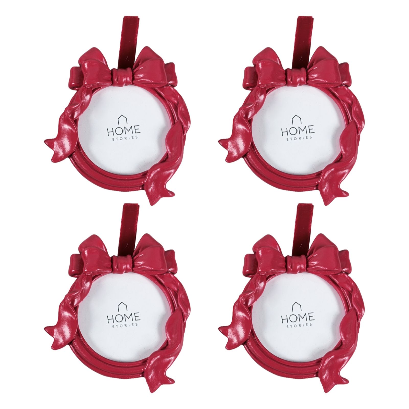 Home Stories Set Of 4 Round Photo Frame Hangers