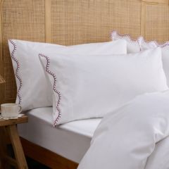 Christy Lucerne Scallop Edge Set of 2 Pillowcases
