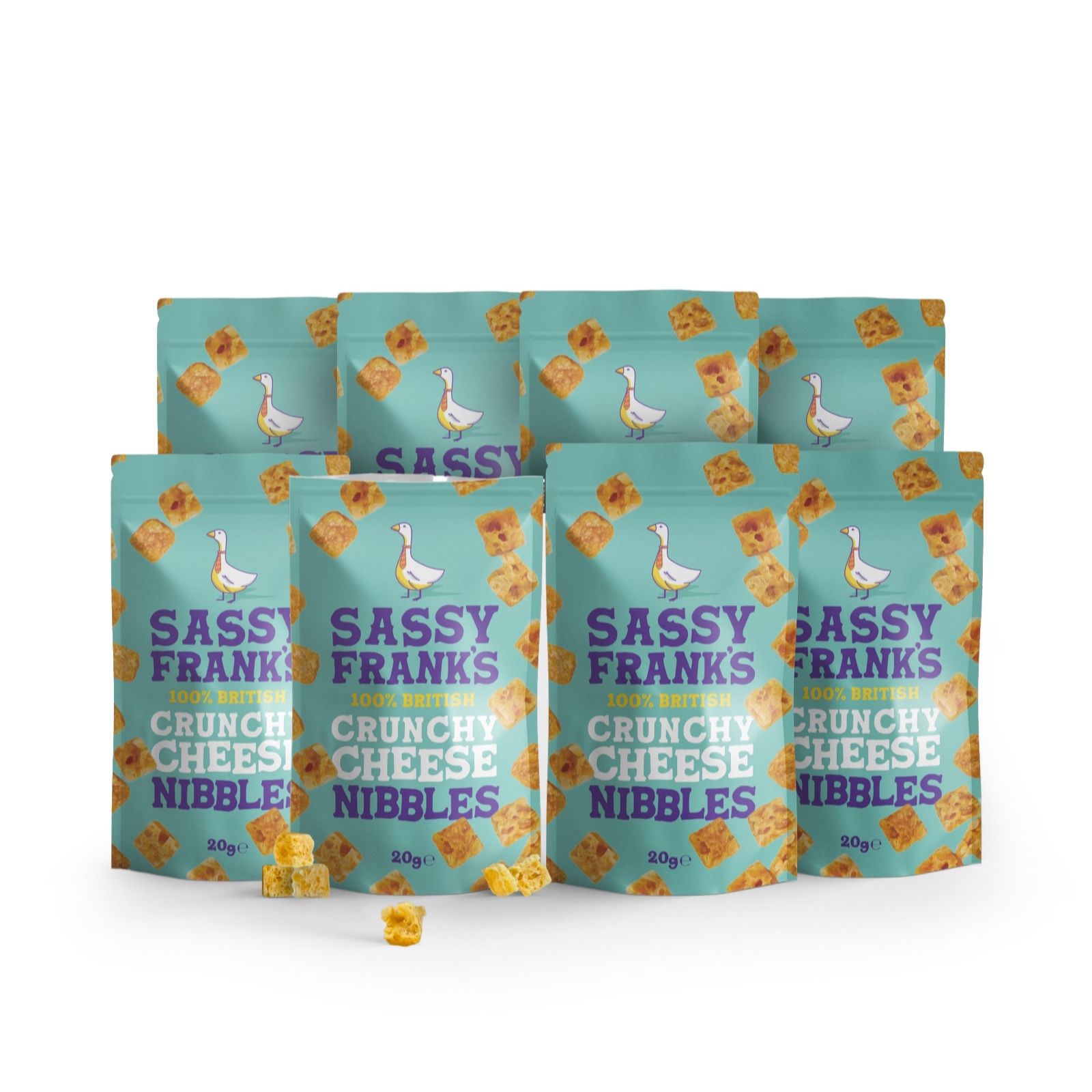 Sassy Franks by The Mouse House Set of 8 Cheese Nibbles