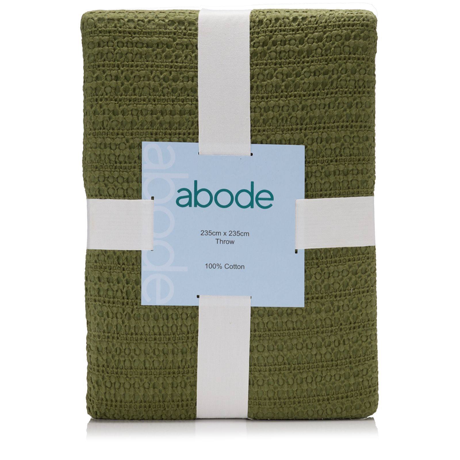 abode 100% Reversible Waffle Throw