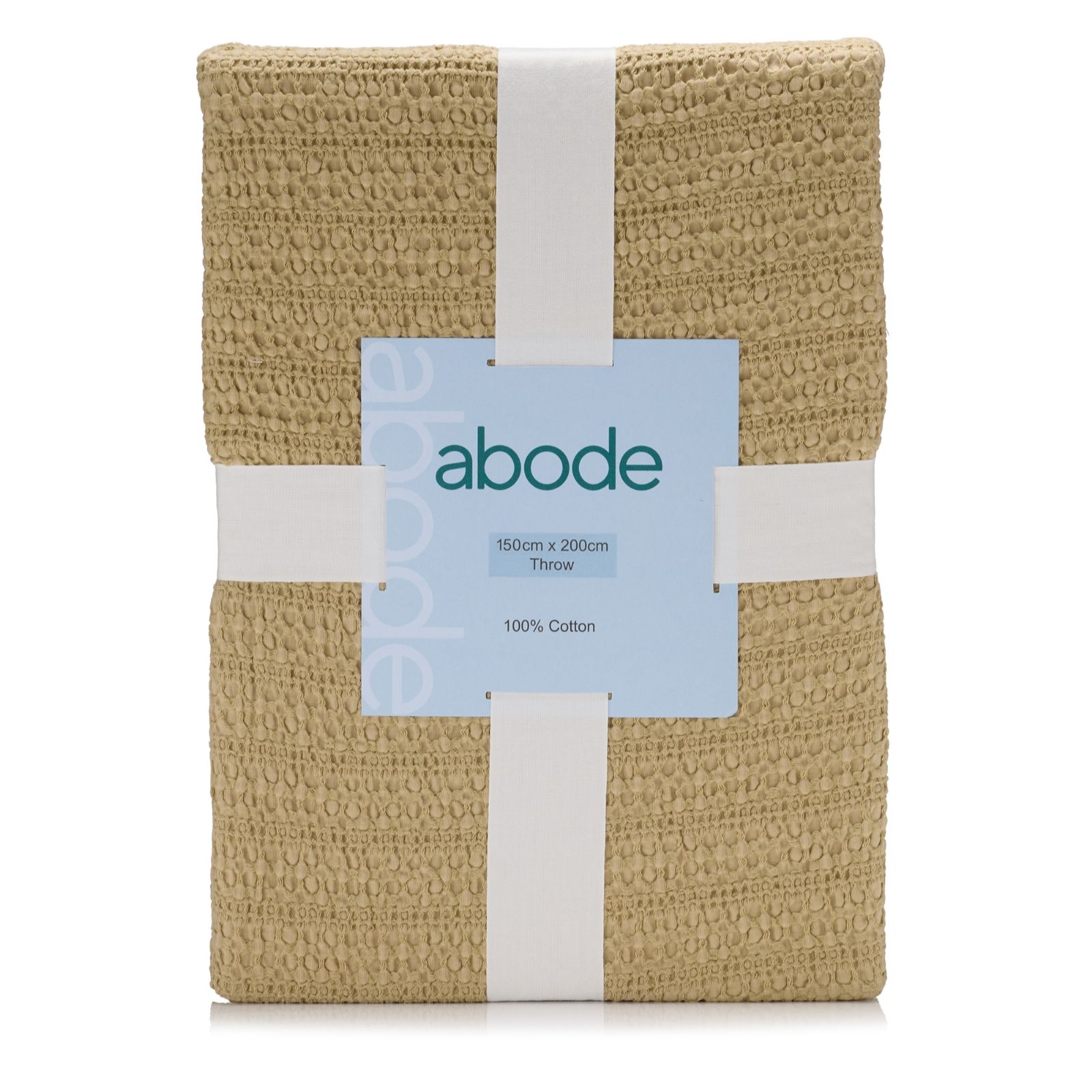 abode 100% Cotton Reversible Waffle Throw