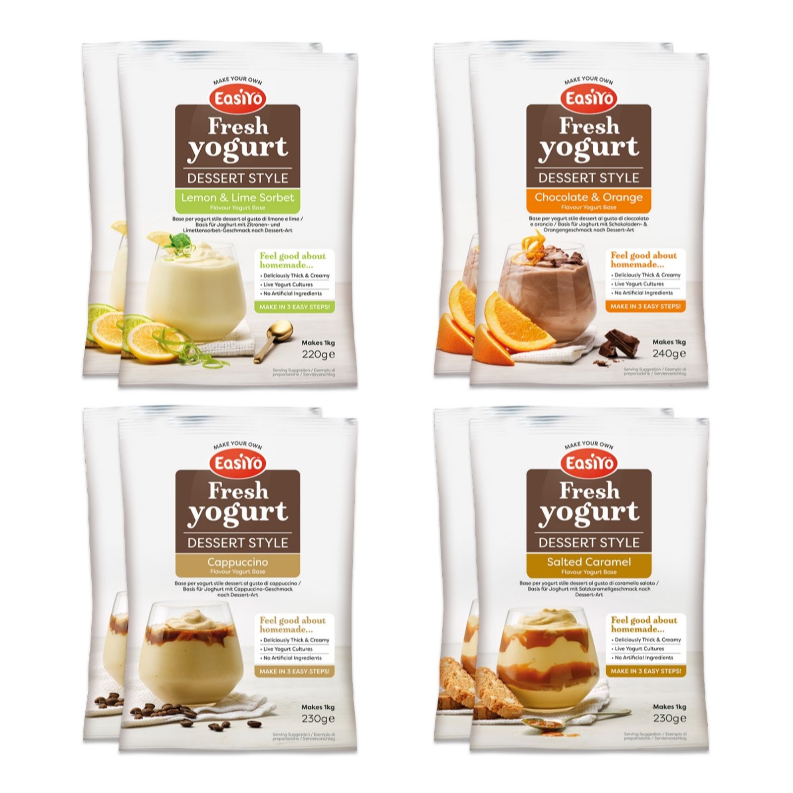 Easiyo Set of 8 Dessert Selection