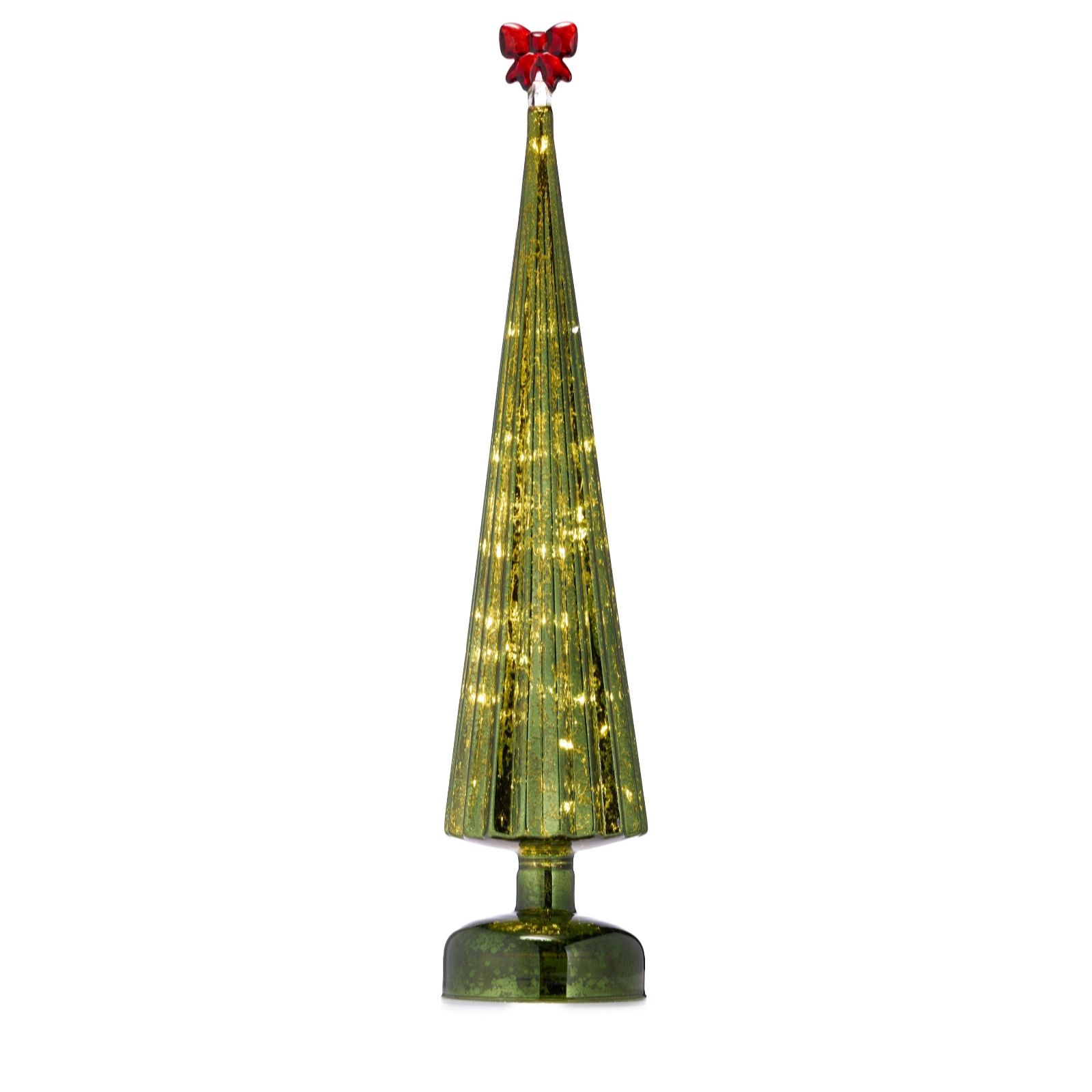  Home Stories Pre Lit Vintage Style Glass Christmas Tree Decor