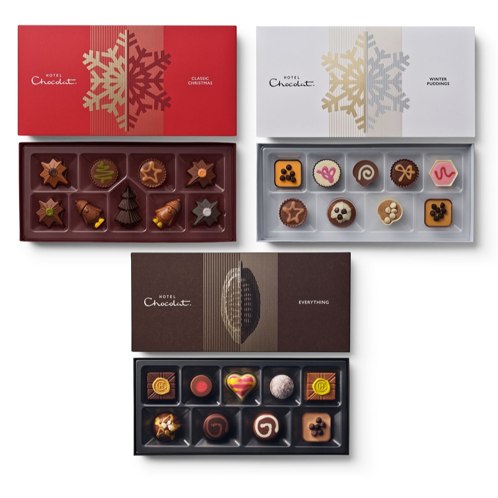 Hotel Chocolat Christmas 9 Piece Gifting Trio
