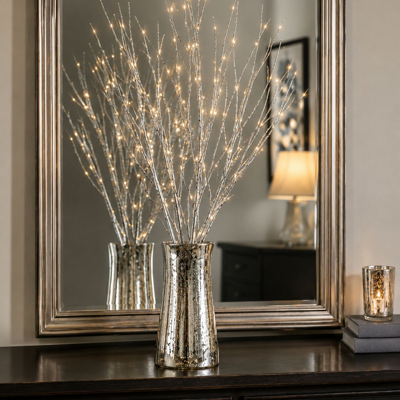 Outlet Bethlehem Lights 90cm Set of 2 Pre Lit Faux Branches