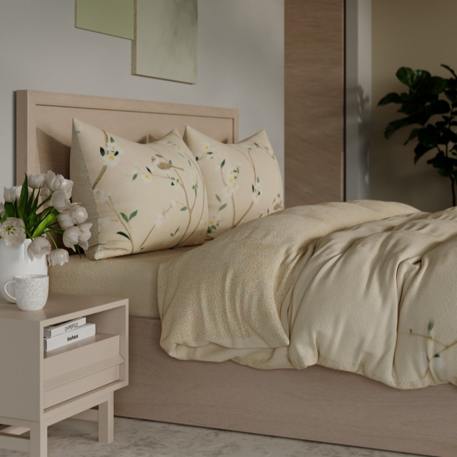Outlet Cozee Home Nature Inspired Velvetsoft 4 Piece Duvet Set
