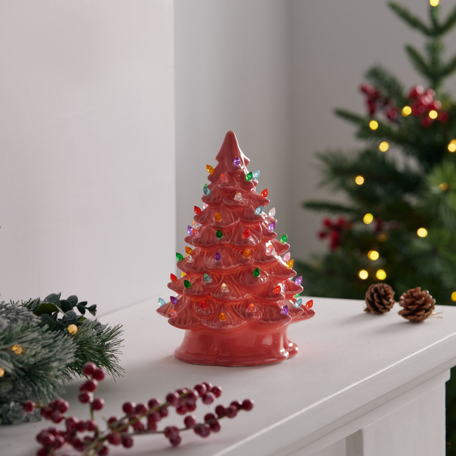 Santa Express Pre-Lit Vintage Style Christmas Tree Ornament