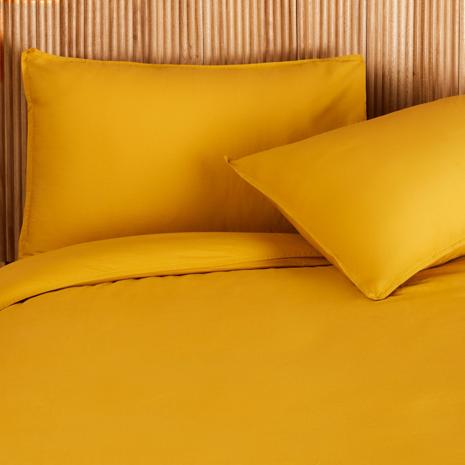 abode 100% Washed Cotton Set of 2 Pillowcases