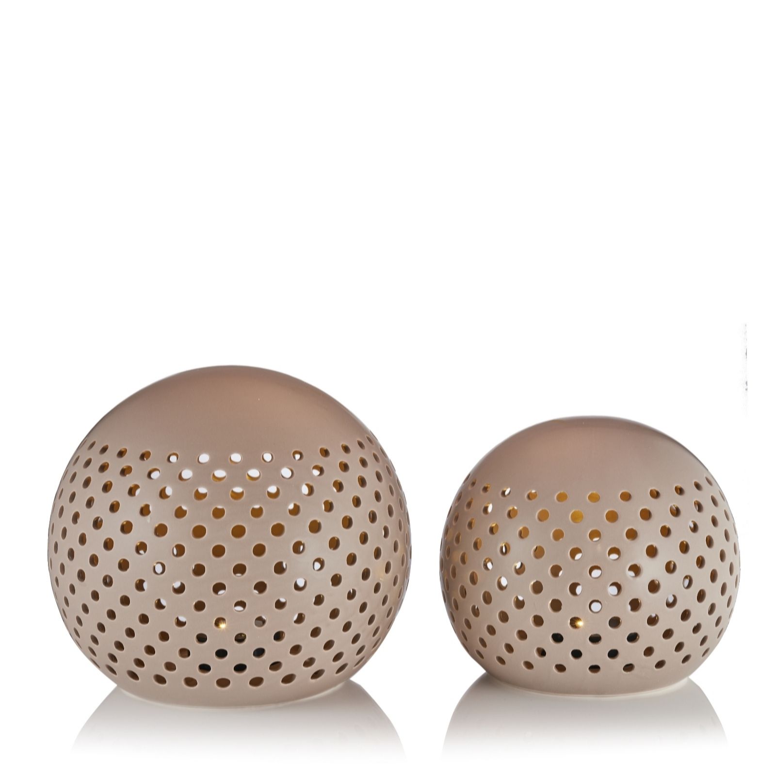 Outlet K by Kelly Hoppen Set of 2 Indoor Outdoor Orbs with Timer - QVC UK