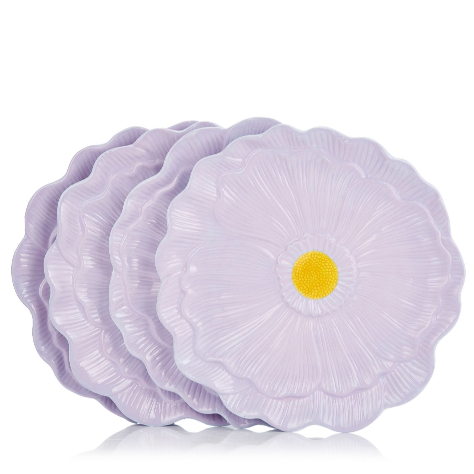 Outlet Home Stories Set Of 4 21cm Daisy Plates