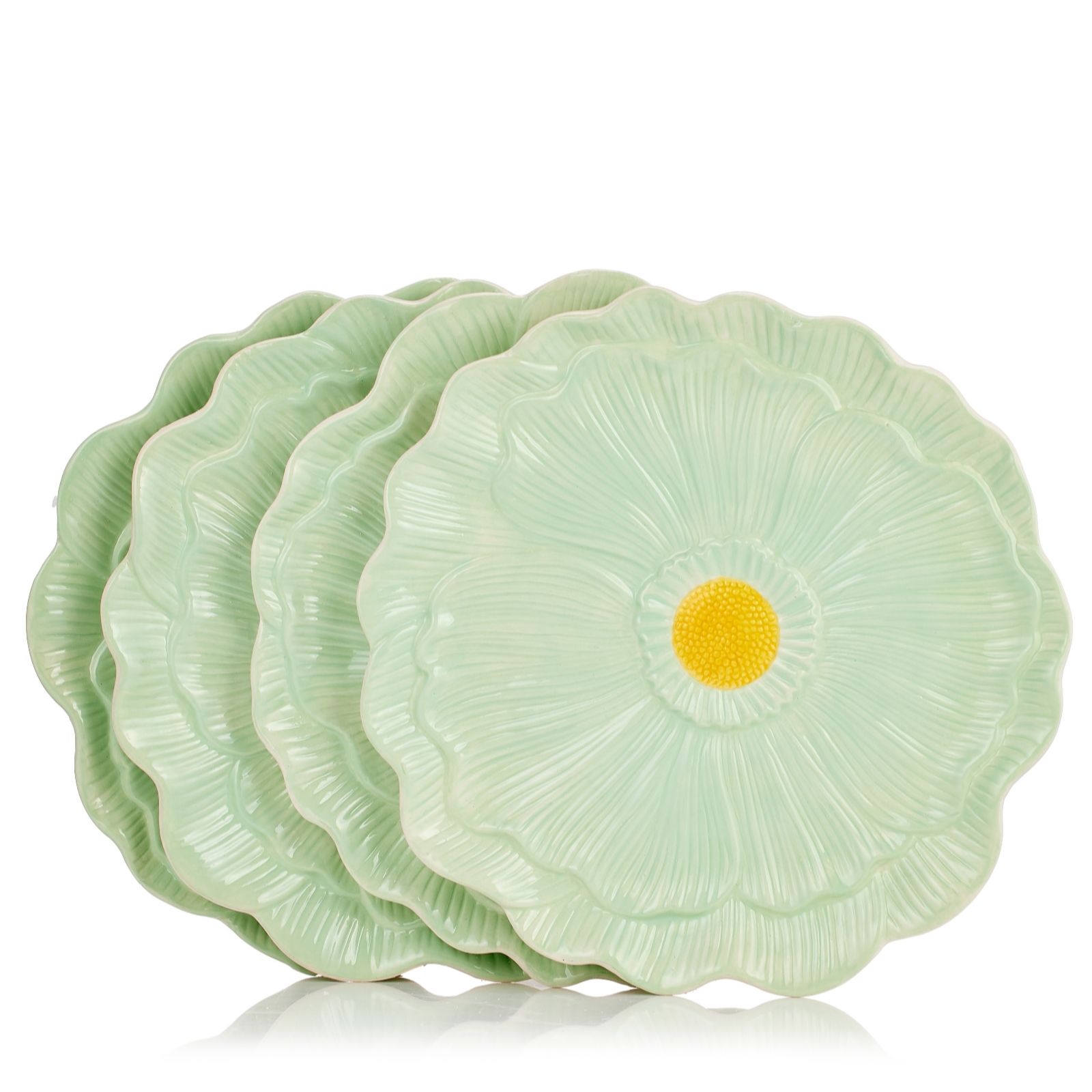 Outlet Home Stories Set Of 4 21cm Daisy Plates