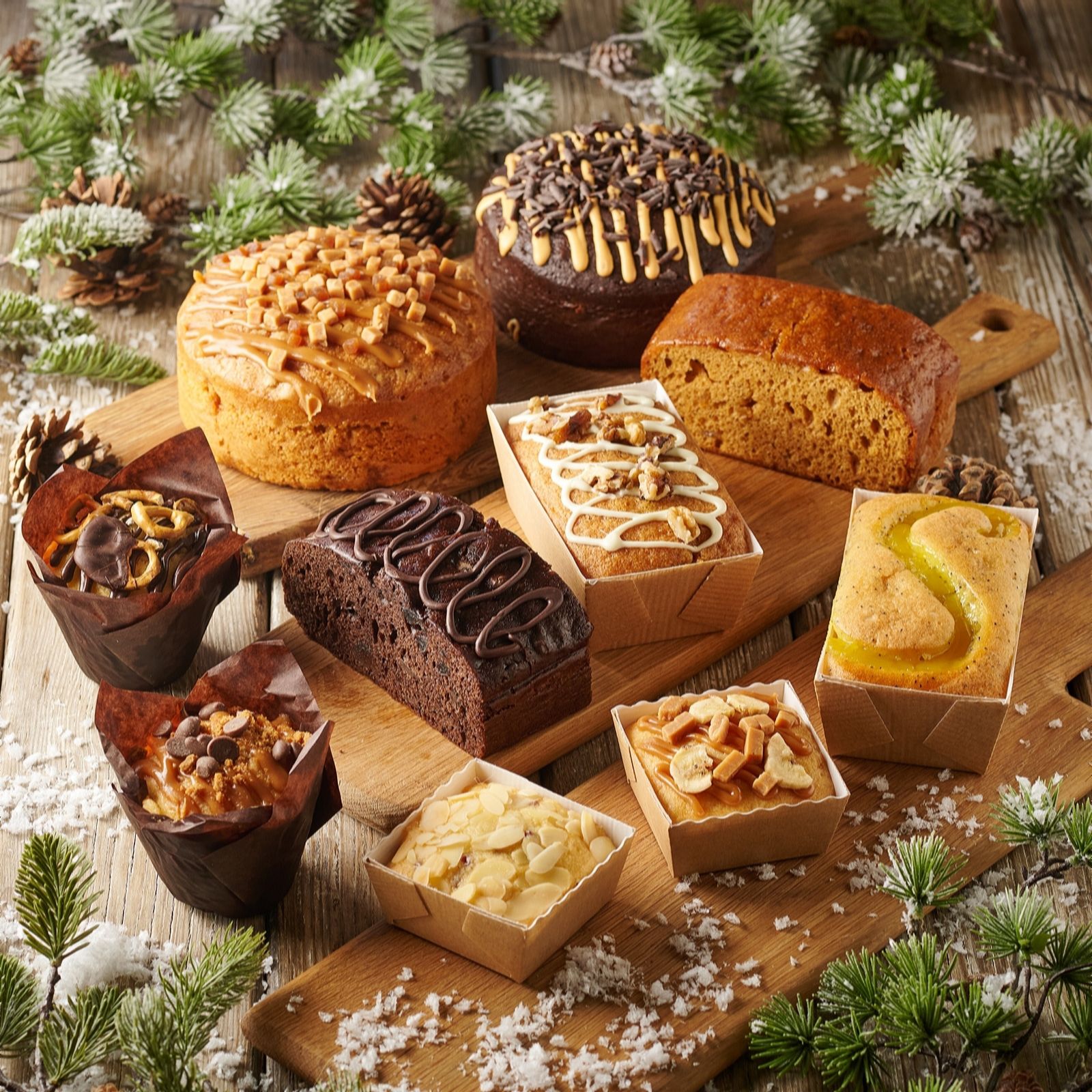 The Original Cake Company 10 Piece Winter Cake Selection