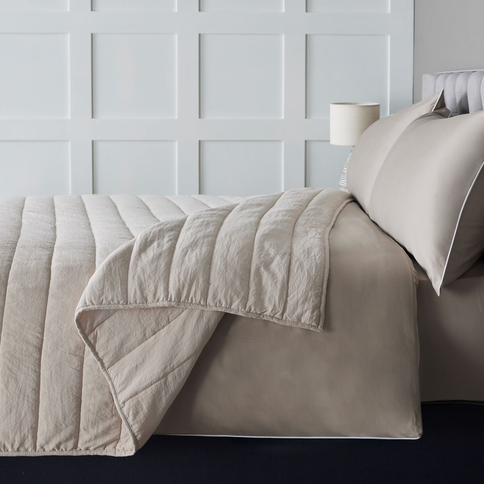 Northern Nights Quilted Channel Stitch Bedspread