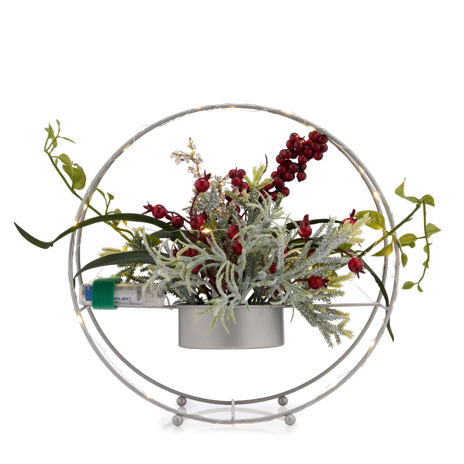 Home Stories 26cm Pre Lit Centre Piece Decoration