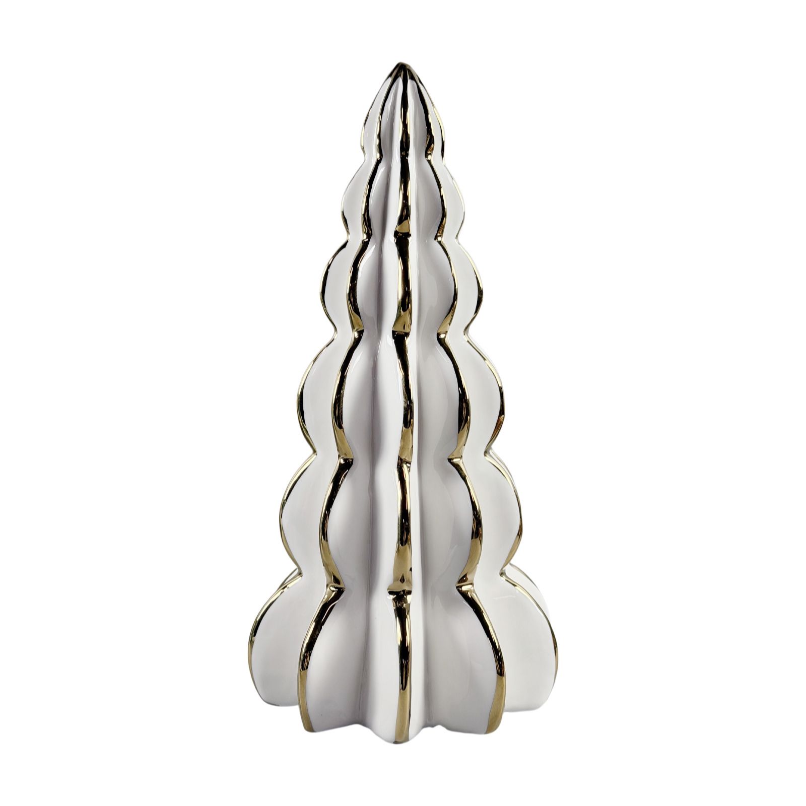 Home Stories Metallic Edge Ceramic Christmas Tree Decor