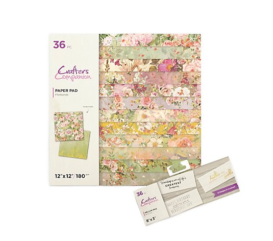 Crafters Companion Set of 2 Paper Pads