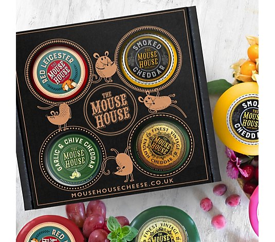 The Mouse House 4 x 200g Classic Cheddar Cheese Truckle Variety