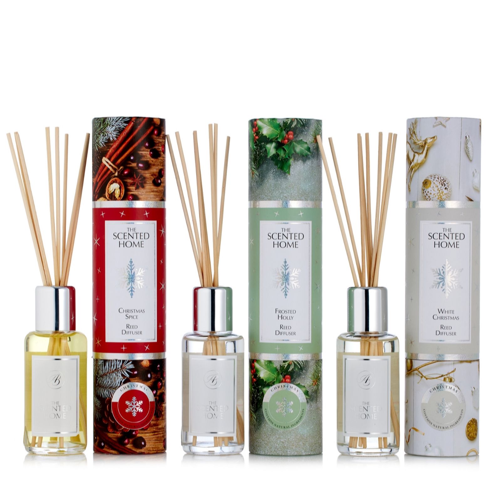 Ashleigh & Burwood The Scented Home Pack of 3 Christmas Reed Diffusers